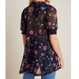 Anthropologie Salzburg Sheer Tunic Top XS
